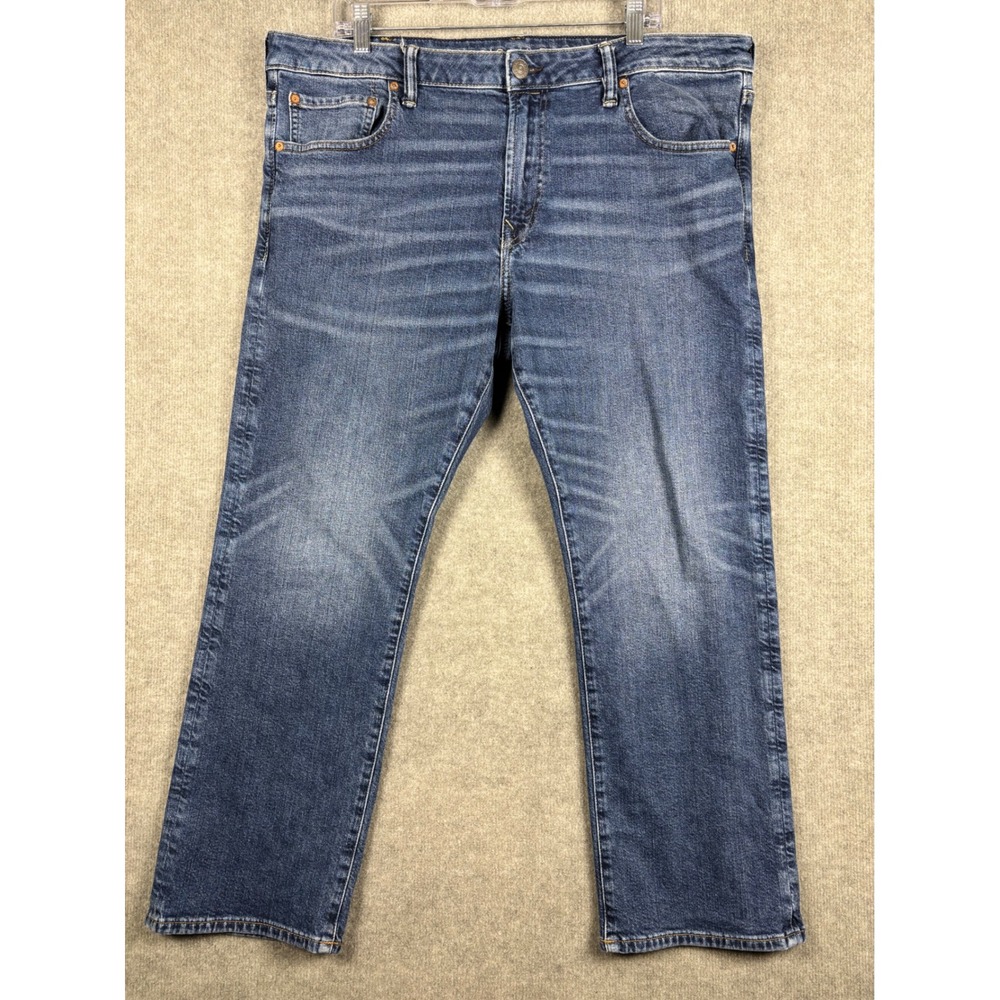 American Eagle Original Bootcut‎ Jeans Stretch 40x29 Medium Blue Wash